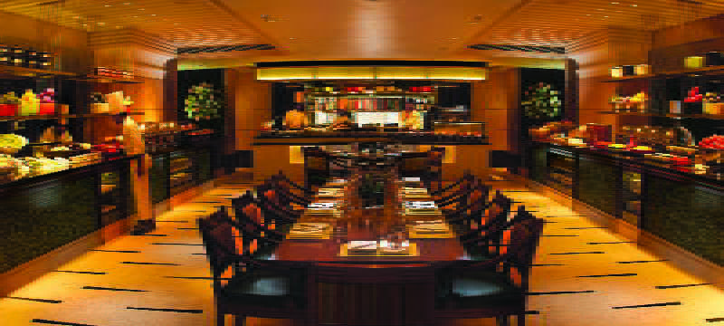 Hotel Courtyard By Marriott Hajdarábád Exteriér fotografie The interior of the restaurant